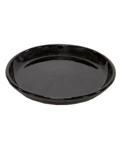 MG Glazed Saucer Shiny Black