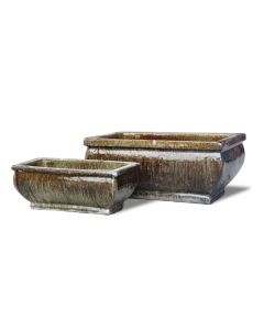 TKE Glazed Ceramic Bonsai Pot - Large