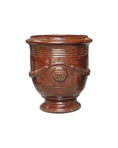 TK Glazed Ceramic Pot Brown - Large