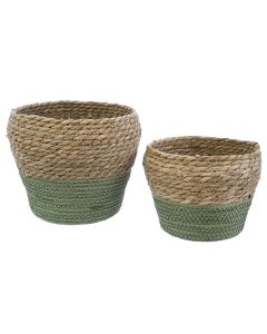 KZ Green Panda Basket Round- Large