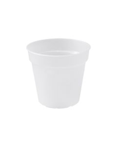 Plastic Plant Pot - Planter - Frost White - Size 13cm
