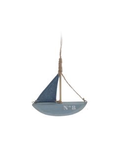 Hanging Wooden Boat Deco