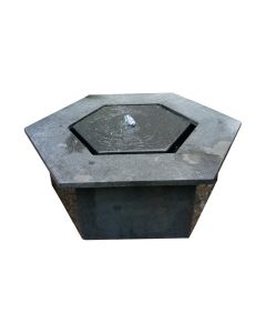 Hexagonal HS Water Fountain Granite Grey FT207