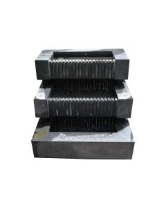 3 Tier Garden Water Fountain Granite Grey