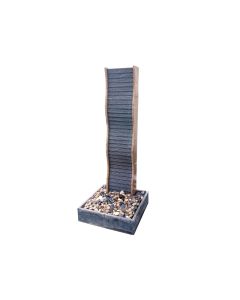 Vertical Tall HS Water Feature Granite Curvy Edges