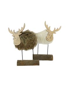 HX Stand Deer Fuzzy Fur - Brown