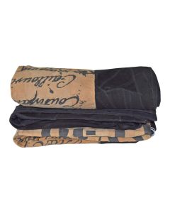Leather Throw Brown Black