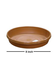 Plastic saucer