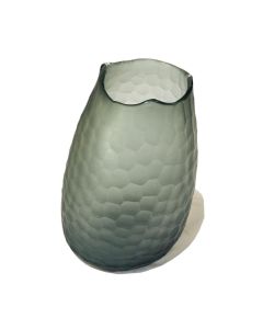 Vase Skew Grey H29