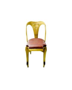 KH Chair Metal with Leather Seat