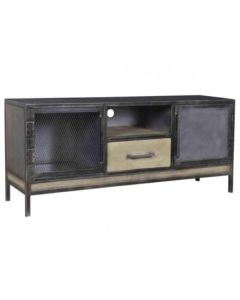 VA Wooden And Iron TV Cabinet
