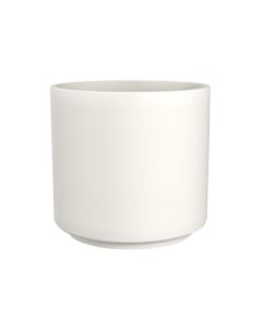 Ceramic Cylinder Planter Small White