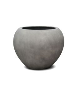 GD Global round pot small Grey 40*32cm