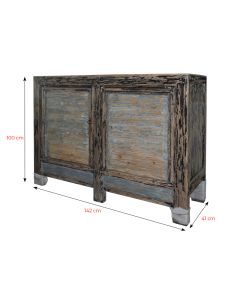 Cabinet 2 Doors Wide Washed Colour