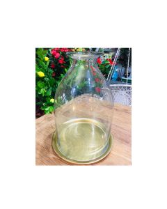 Glass candle lantern