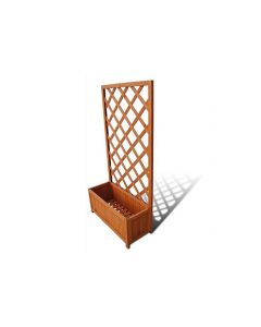 Custom Made Planter Box with Trellis - Wooden - Square shape