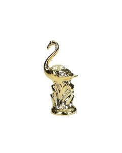 Ornament Flamingo Porcelain - Gold