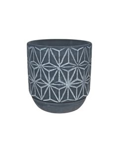 Ceramic Pot for Small Plants - Dark Grey