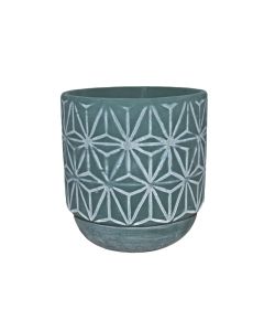 Ceramic Pot for Small Plants - Grey Green