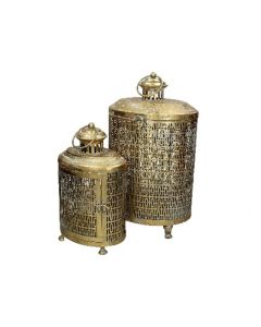 Lantern Metal Gold Medium