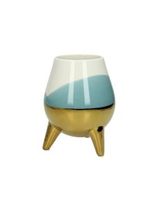 Planter Dolomite White-Blue-Gold