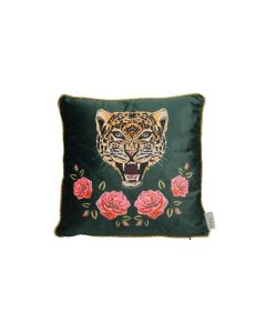 Cushion Leopard Velvet 45x45cm
