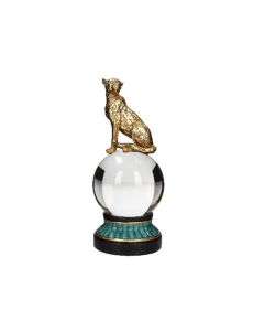 Decor Ornament Leopard Polyresin