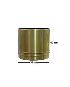 Metal Planter Gold Finish