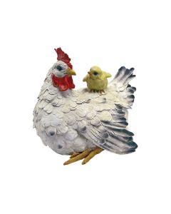TD Mother Hen and Chick Statue Ornament