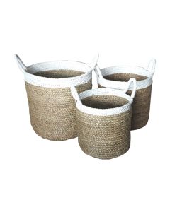 Braided Seagrass Basket Large 41cm Height