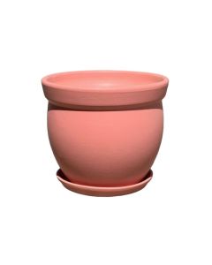 Flare Rim Pot with Saucer - M
