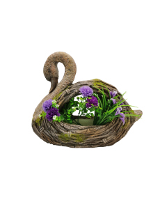QY Fibre Clay Duck Flower Pot