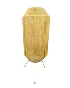 Jute Floor Lamp Matt Gold