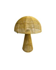 Jute Table Lamp Matt Gold