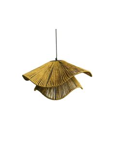 Jute Pendant Lamp Matt Black