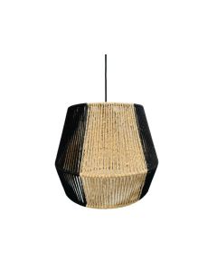Jute Pendant Lamp Matt Black