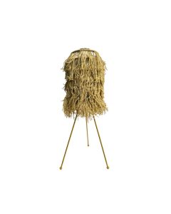 Iron/Jute Floor Lamp Matt Gold