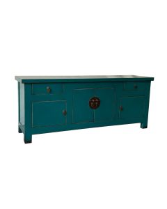 NB 2 Drawers 4 Doors TV Cabinet - Blue