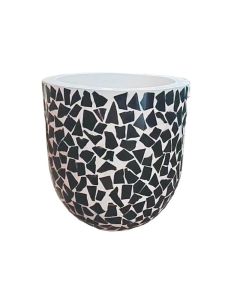 Gelas Cement & Terazzo Pot - Mosaic