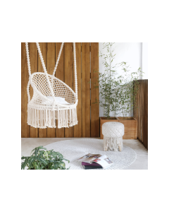 LO Macrame RD Hanging Chair with Cushion