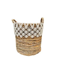 PD Banana Basket with Macrame Medium