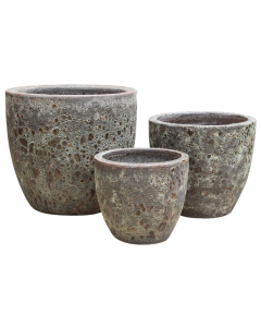 TH Lava Big Egg Pot Brown-Large