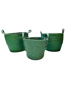 KI Paper Basket Dark Green Large