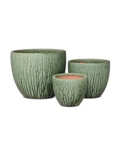 Glazed Ceramic Round Pot L