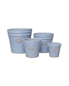 Slipcast Ceramic Pot Pastel Blue L