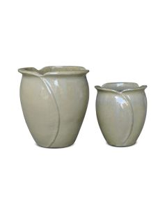 Glazed Ceramic Cream Pot L