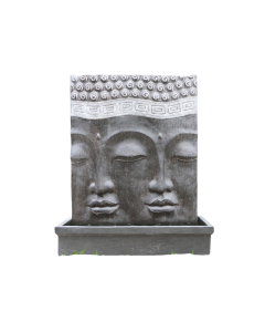 LO Buddha Counle Face Fountain -Fiber Cement