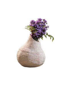 LO Seagrass Woonen Vase Deco White