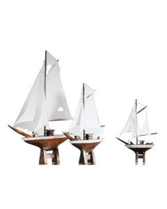 LO Kapal Phinsi Deco White & Natural Small