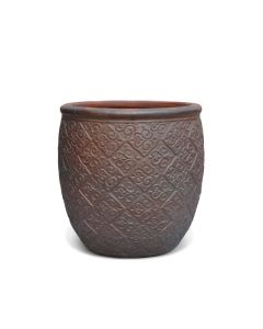 GD Lozenge Terra Nero Pot 34*34cm